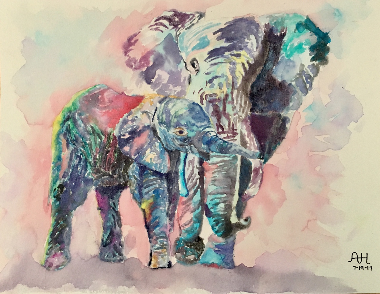 Colorful Elephants