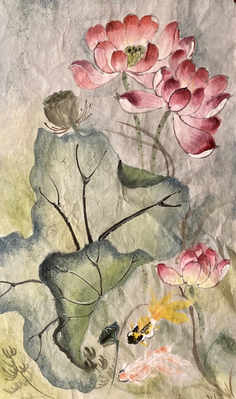 Goldfish and Lotus