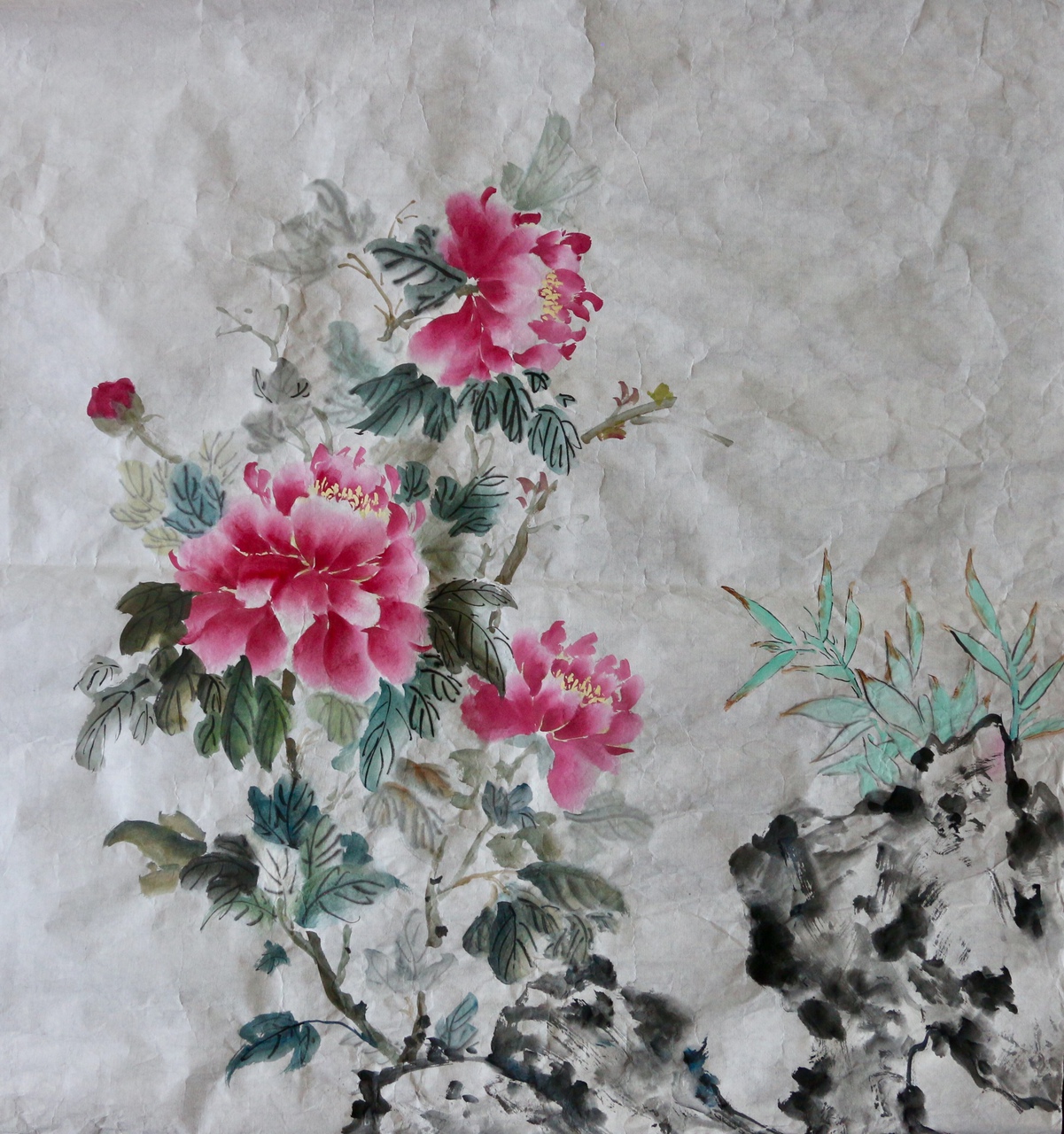 Peonies Amongst Rocks